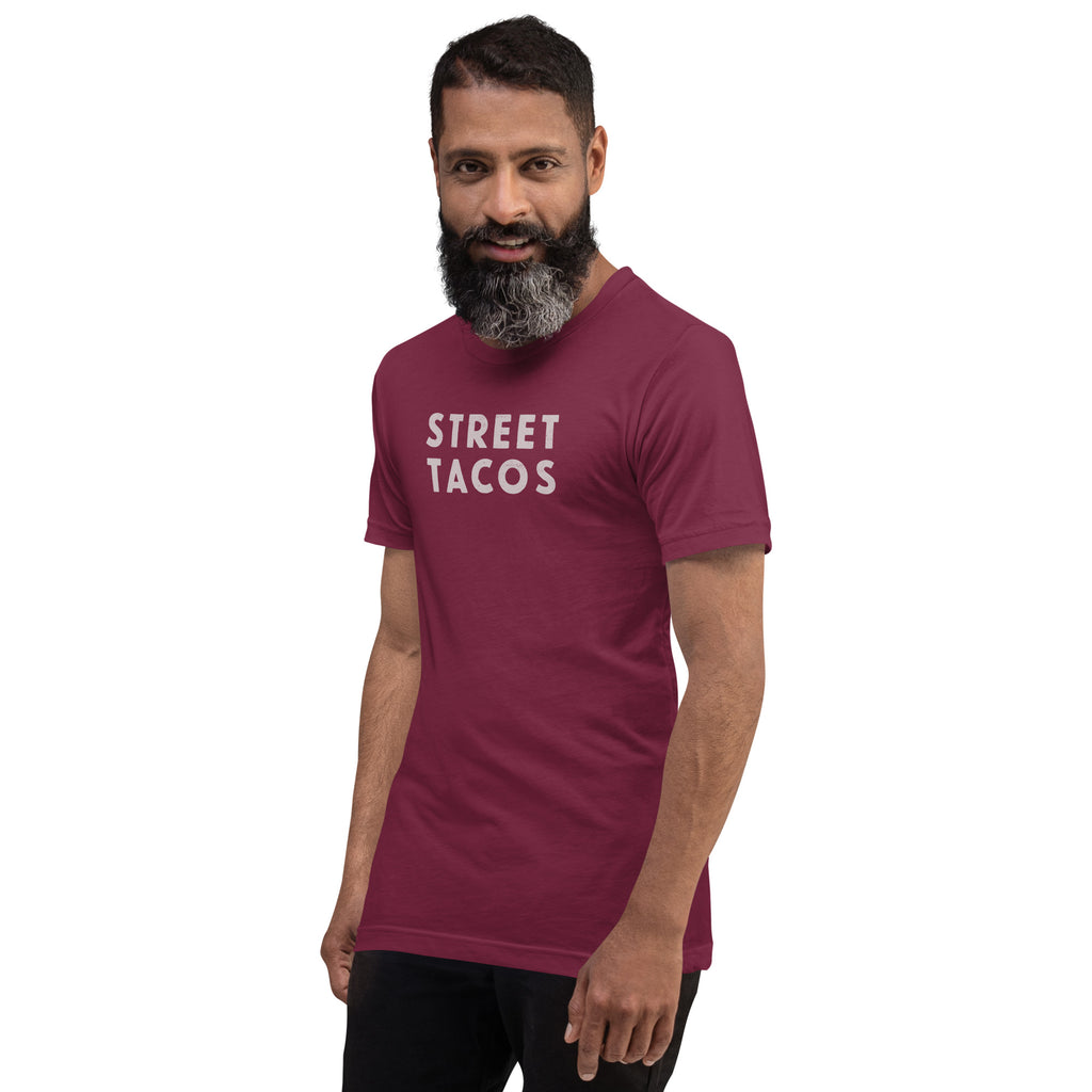 Street Tacos vintage graphic, printed on a SodaPop Cool t-shirt.
