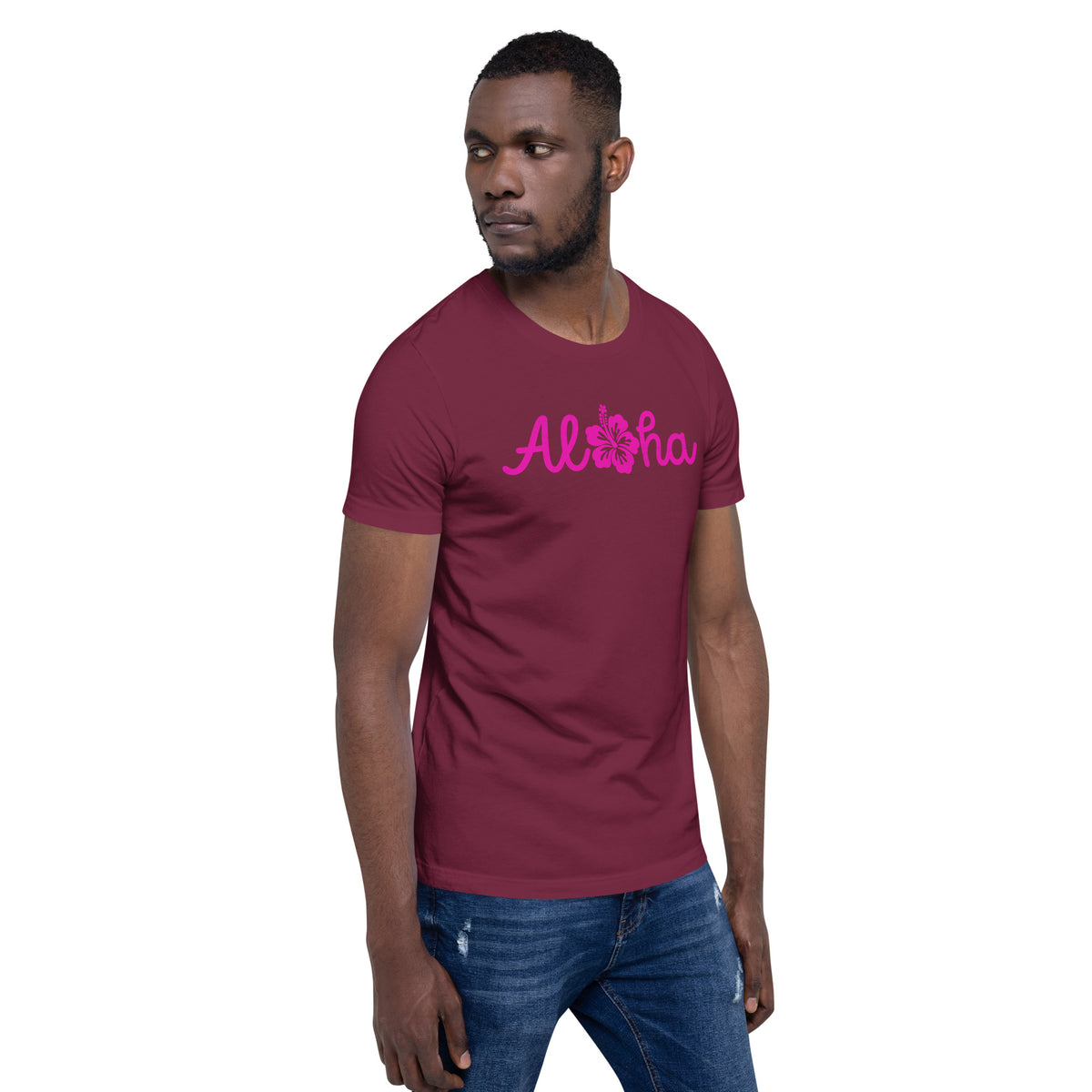 Aloha Hawaii Hibiscus Flower vintage graphic, printed on a SodaPop Cool t-shirt.