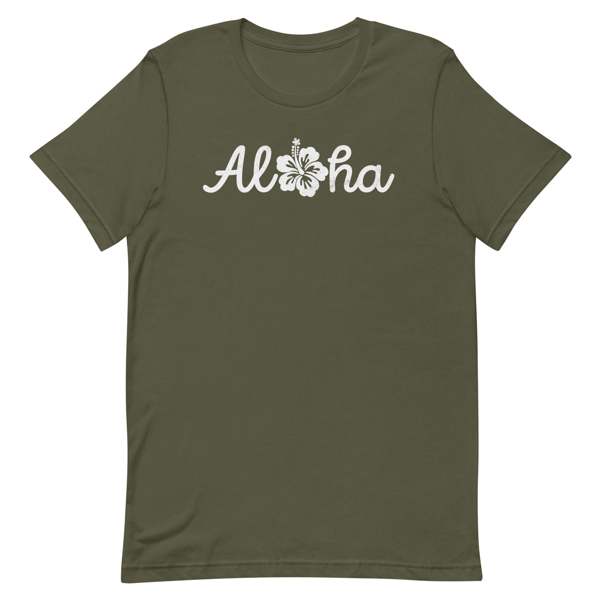 Aloha Hawaii Hibiscus Flower vintage graphic, printed on a SodaPop Cool t-shirt.
