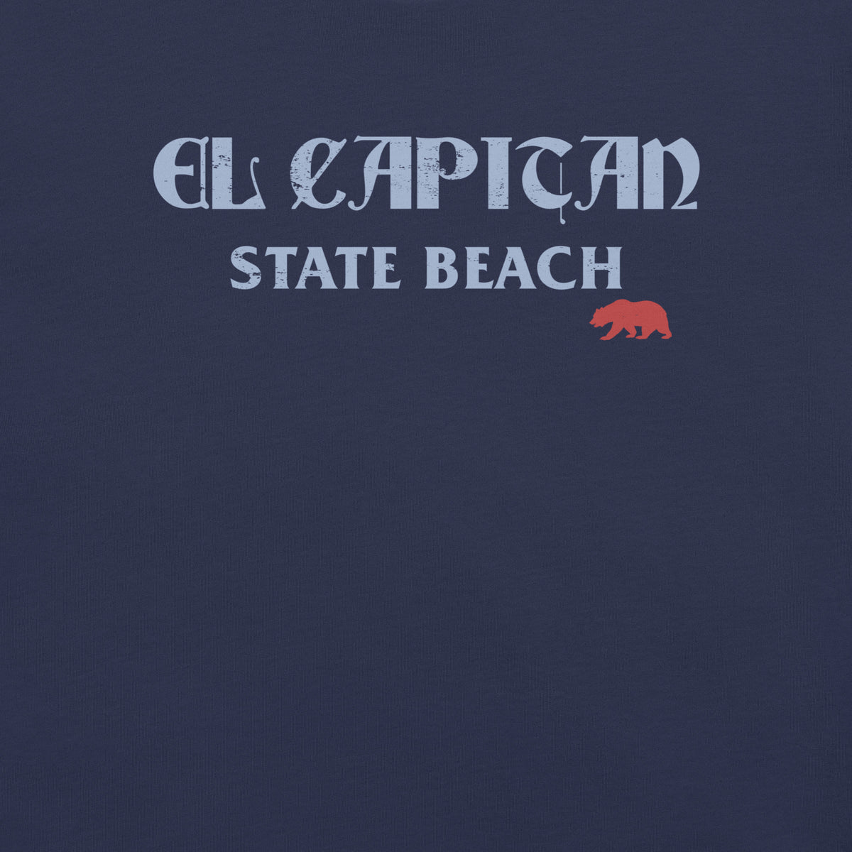 El Capitan State Beach California vintage graphic, printed on a SodaPop Cool t-shirt.