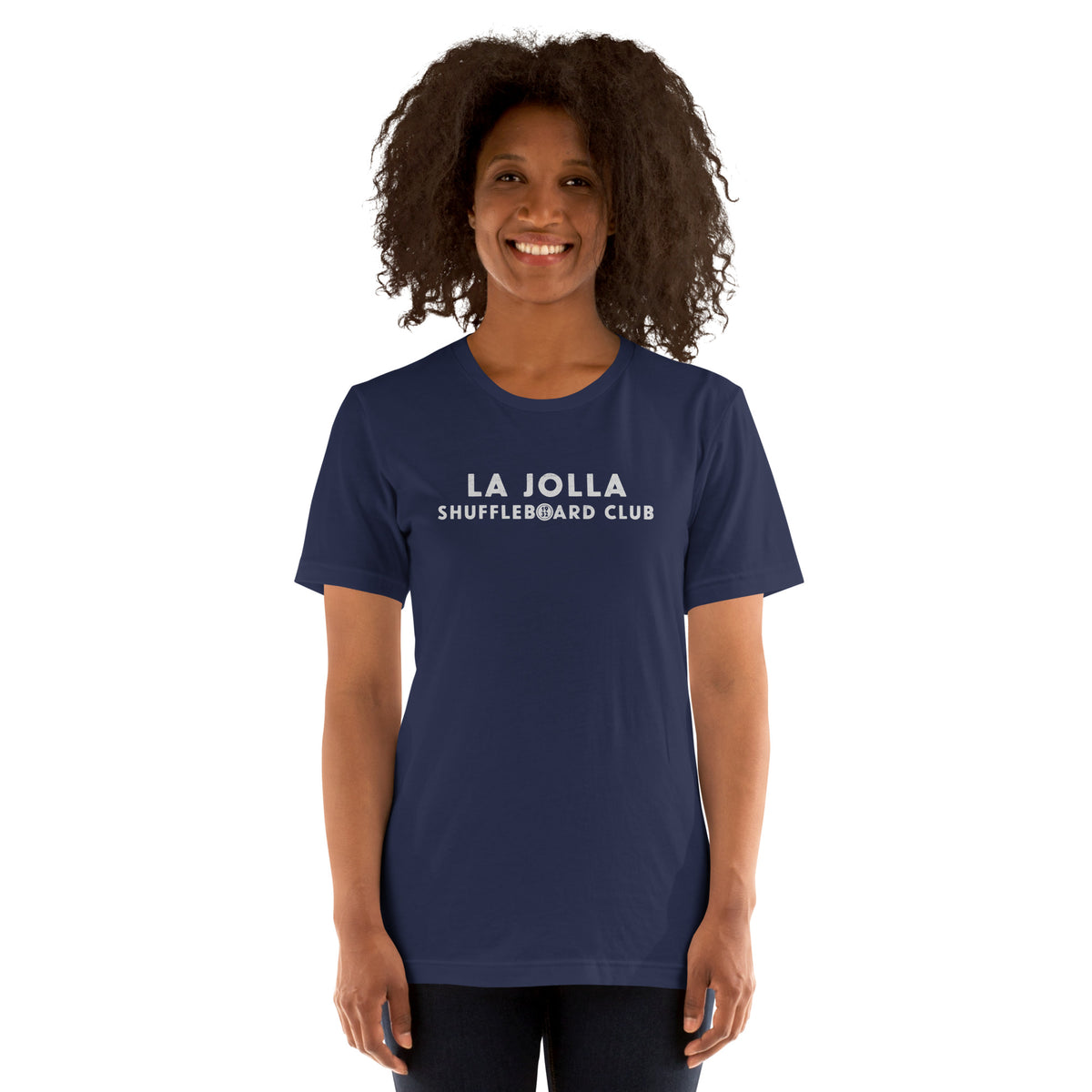 La Jolla Shuffleboard Club 1932 California vintage graphic, printed on a SodaPop Cool t-shirt.