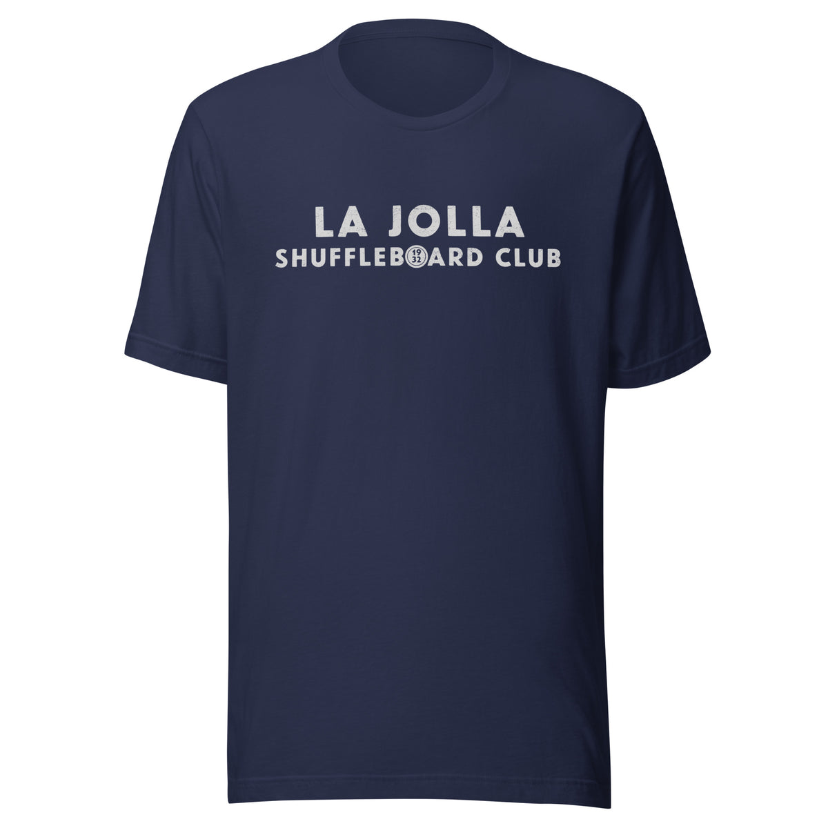 La Jolla Shuffleboard Club 1932 California vintage graphic, printed on a SodaPop Cool t-shirt.