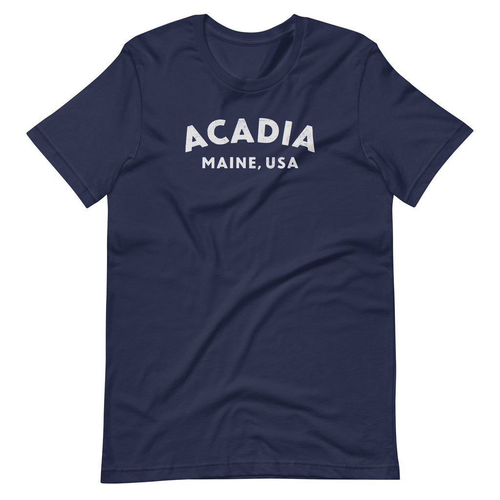 Acadia Maine Park vintage graphic, printed on a SodaPop Cool t-shirt.