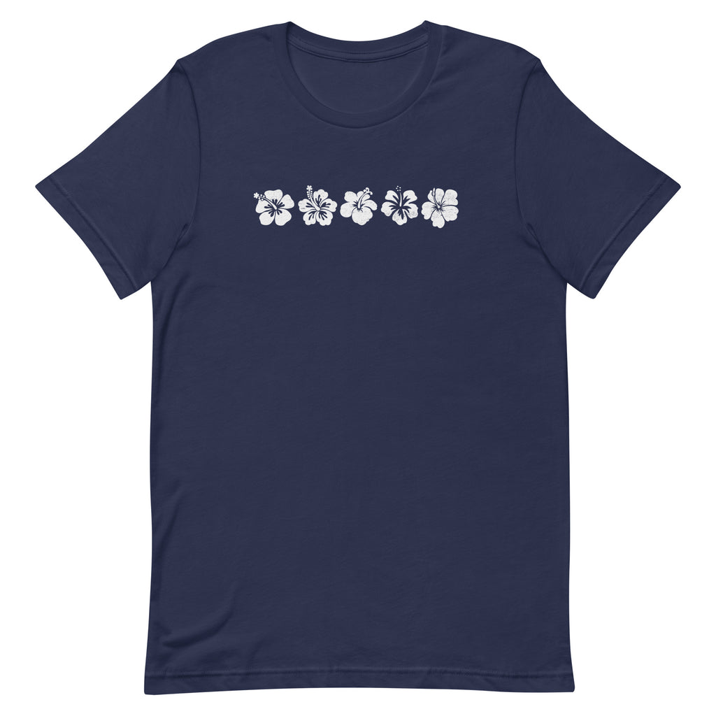 Aloha Hawaii Flowers vintage graphic, printed on a SodaPop Cool t-shirt.