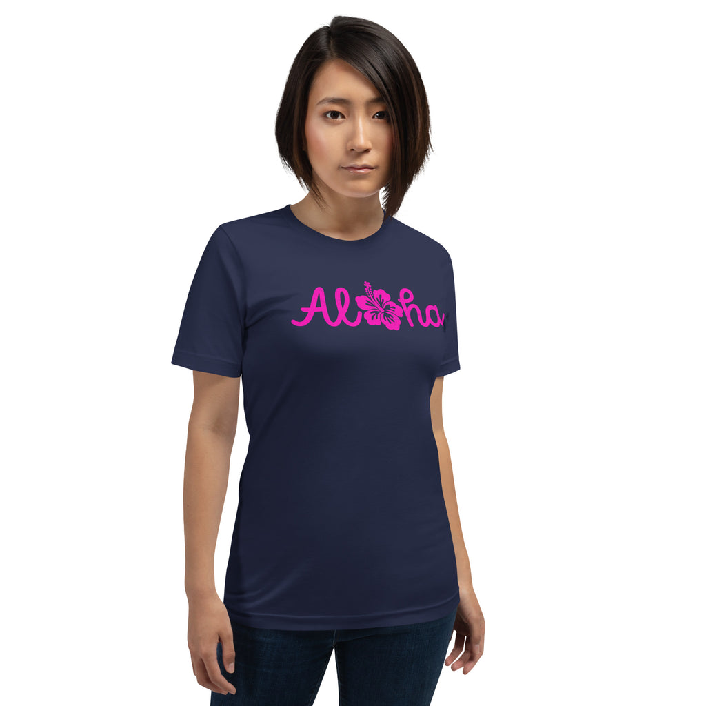 Aloha Hawaii Hibiscus Flower vintage graphic, printed on a SodaPop Cool t-shirt.