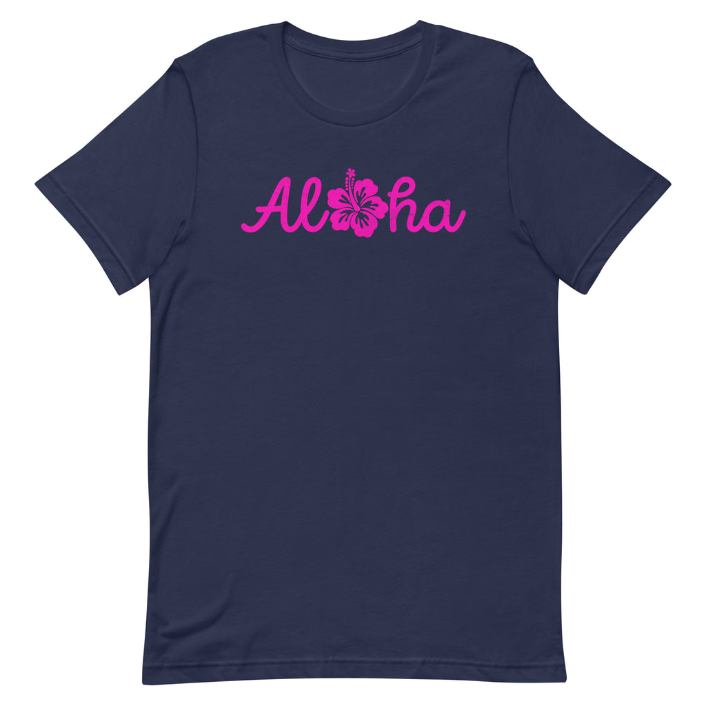 Aloha Hawaii Hibiscus Flower vintage graphic, printed on a SodaPop Cool t-shirt.