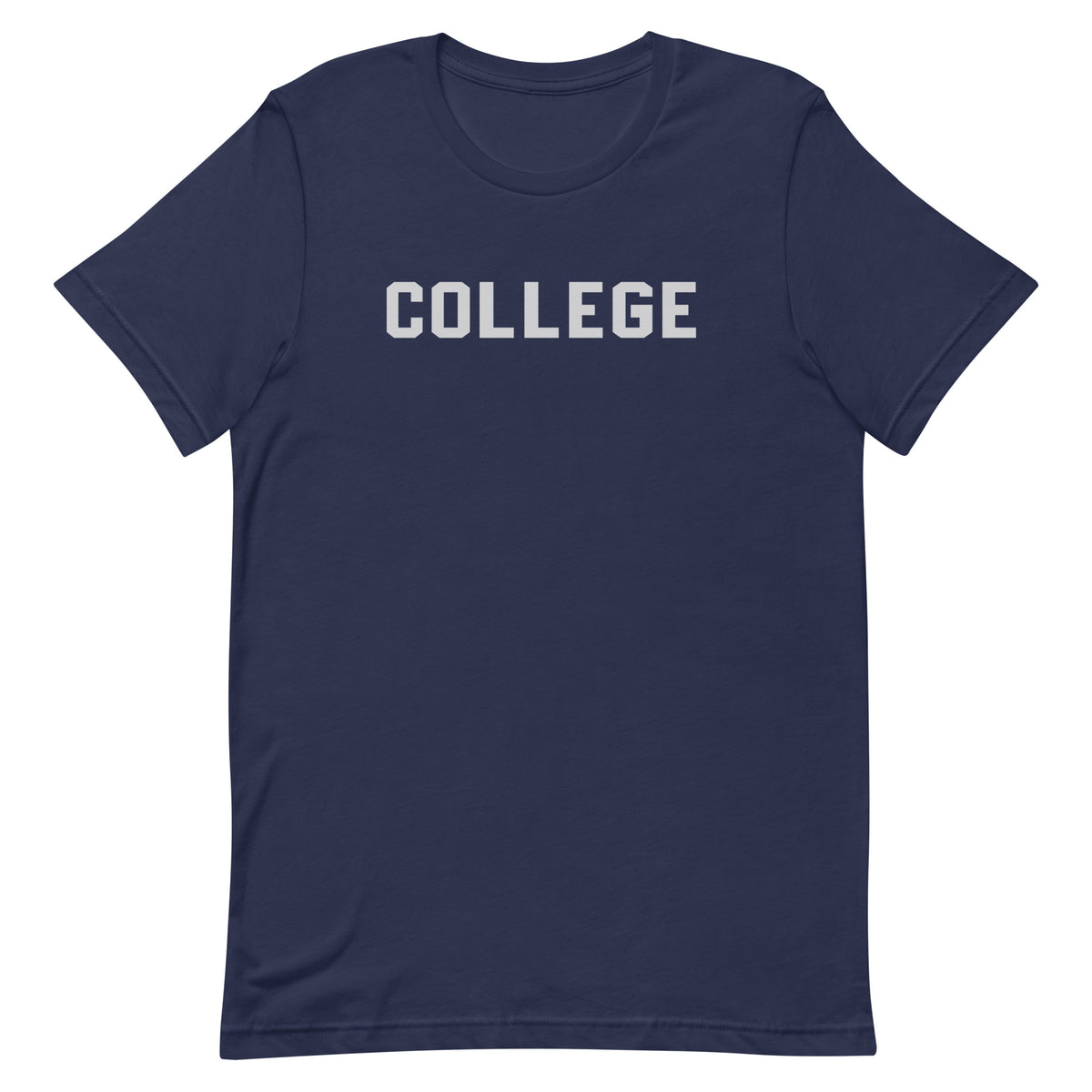 College vintage graphic, printed on a SodaPop Cool t-shirt.