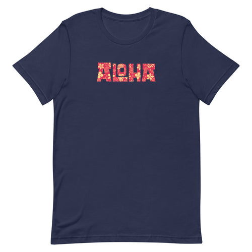 Aloha Hawaii Billboard Flowers vintage graphic, printed on a SodaPop Cool t-shirt.