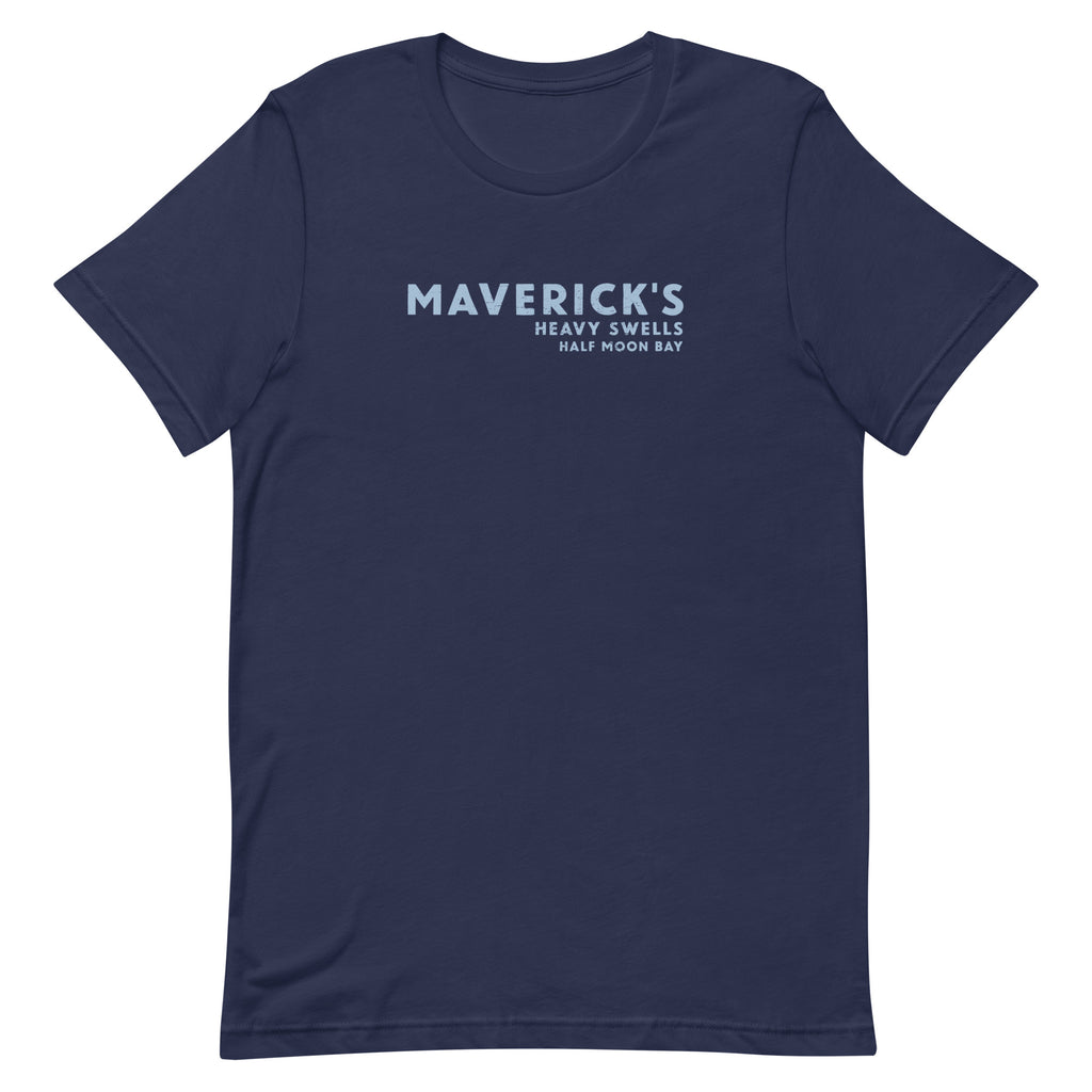Maverick's Surfing California vintage graphic, printed on a SodaPop Cool t-shirt.