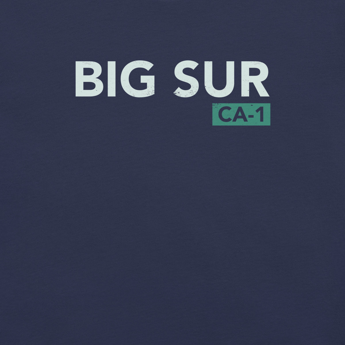 Big Sur CA-1 California vintage graphic, printed on a SodaPop Cool t-shirt.