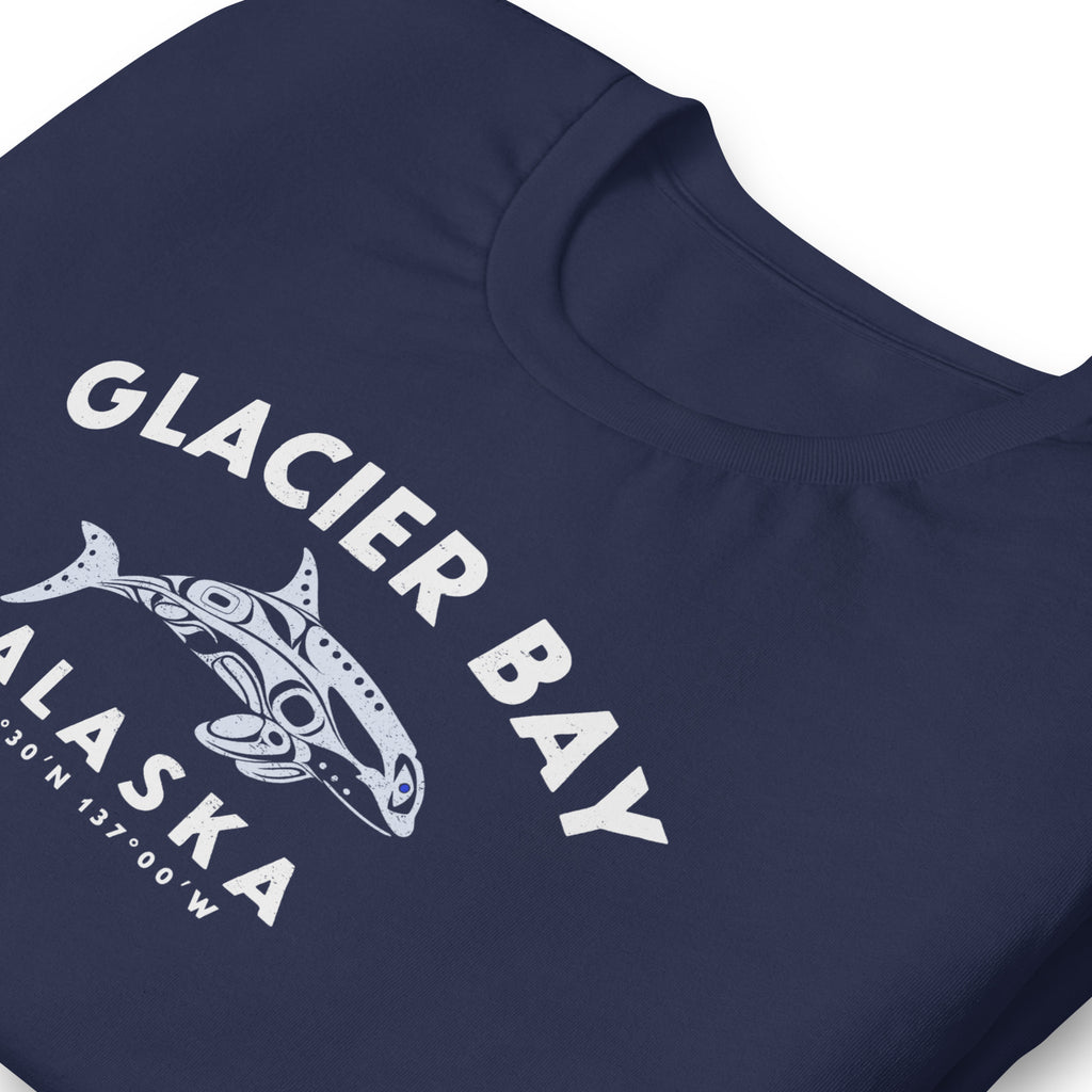 Glacier Bay Alaska Park Orca vintage graphic, printed on a SodaPop Cool t-shirt.