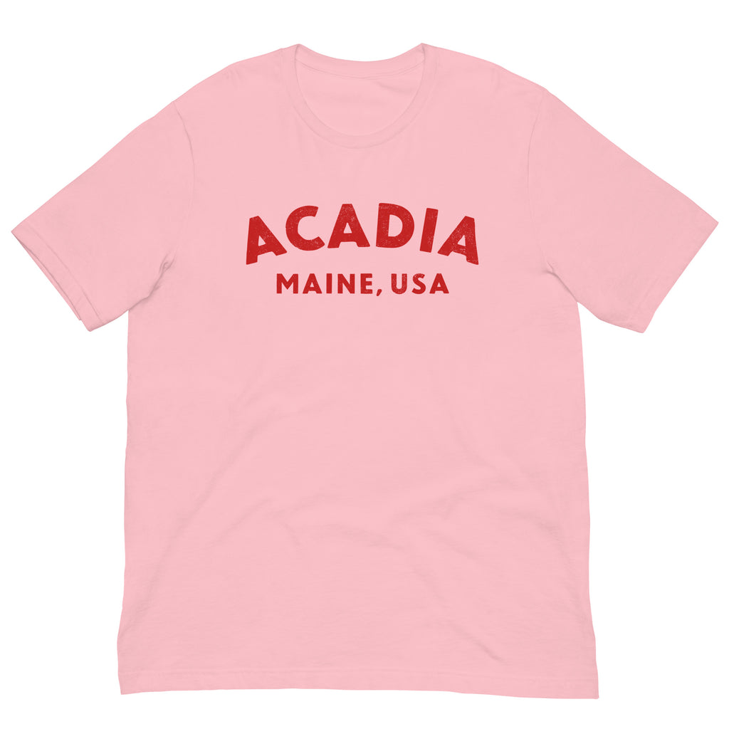 Acadia Maine Park vintage graphic, printed on a SodaPop Cool t-shirt.
