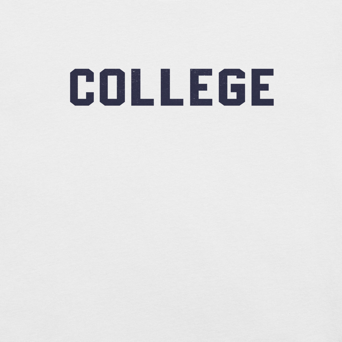College vintage graphic, printed on a SodaPop Cool t-shirt.