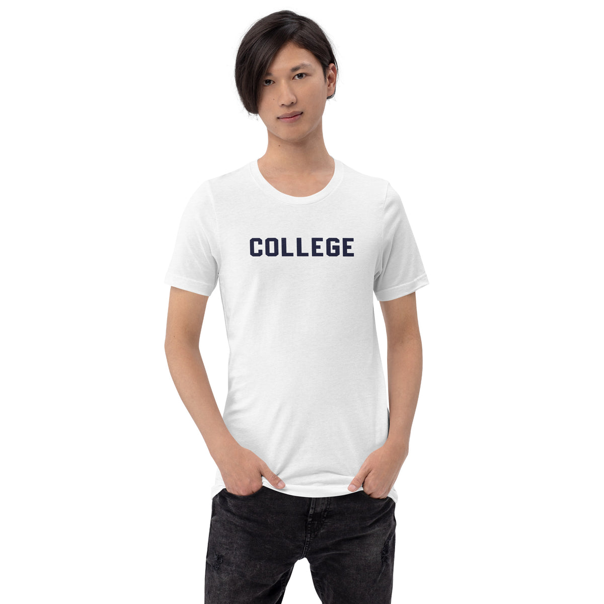 College vintage graphic, printed on a SodaPop Cool t-shirt.