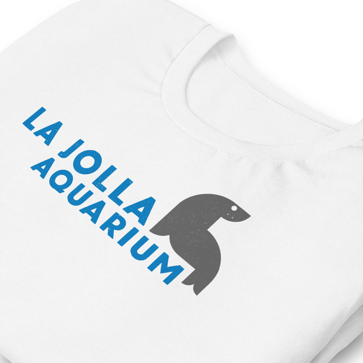 La Jolla Aquarium vintage graphic, printed on a SodaPop Cool t-shirt.