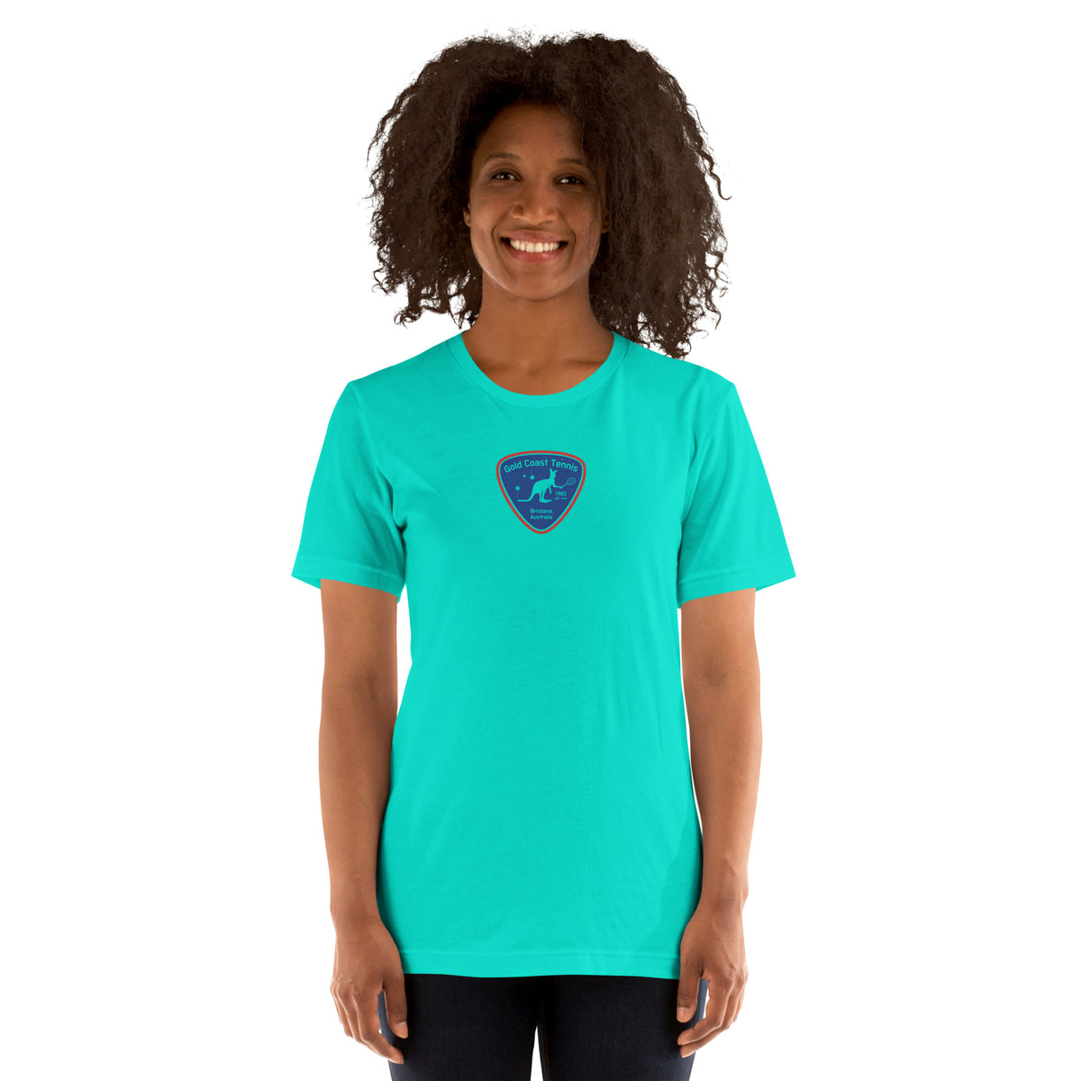 Australia Gold Coast Tennis vintage graphic, printed on a SodaPop Cool t-shirt.
