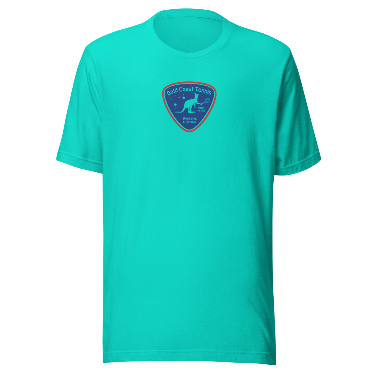 Australia Gold Coast Tennis vintage graphic, printed on a SodaPop Cool t-shirt.