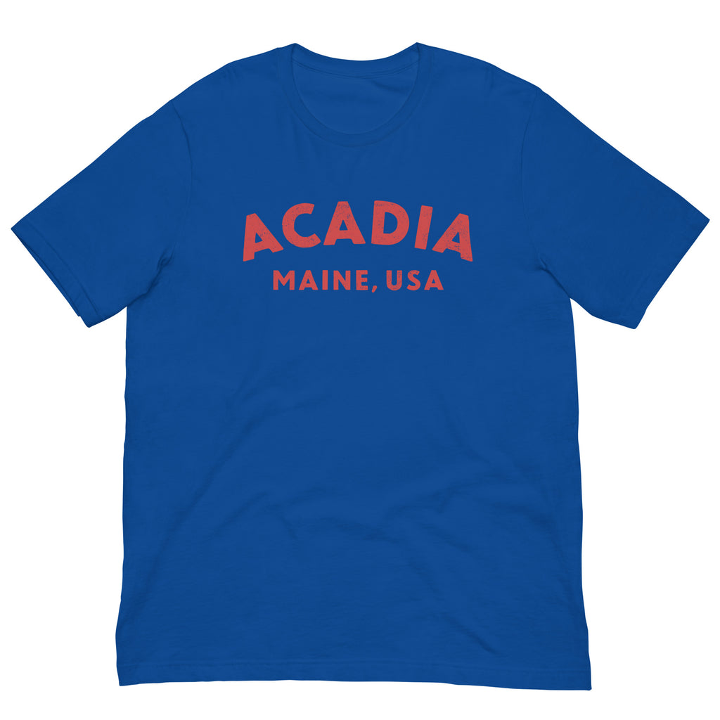 Acadia Maine Park vintage graphic, printed on a SodaPop Cool t-shirt.