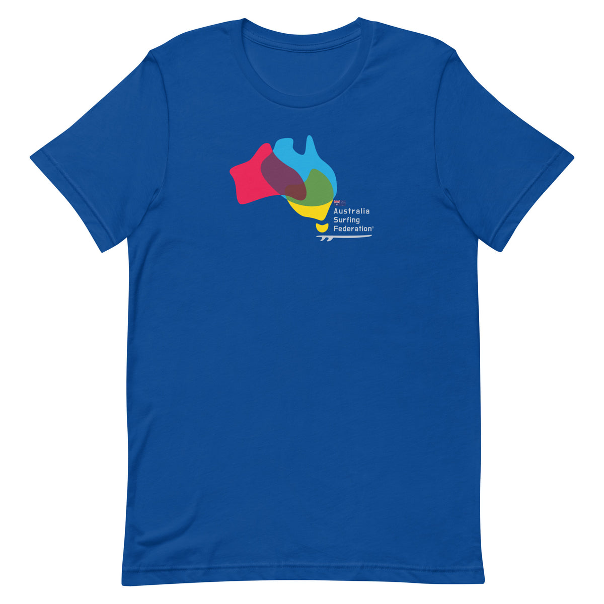 Australia Surfing Federation vintage graphic, printed on a SodaPop Cool t-shirt.