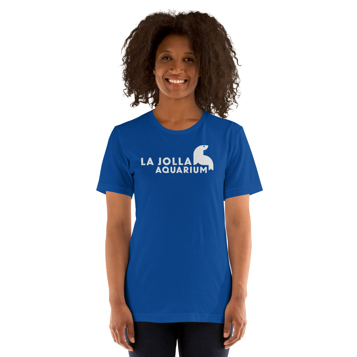 La Jolla Aquarium vintage graphic, printed on a SodaPop Cool t-shirt.
