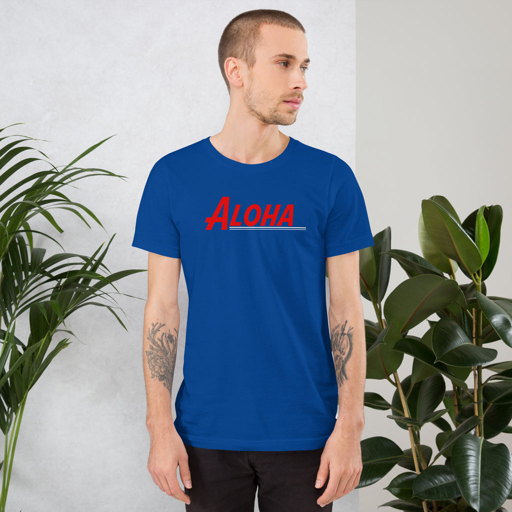 Aloha Hawaii Retro vintage graphic, printed on a SodaPop Cool t-shirt.