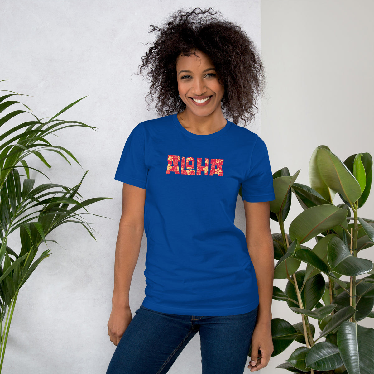 Aloha Hawaii Billboard Flowers vintage graphic, printed on a SodaPop Cool t-shirt.