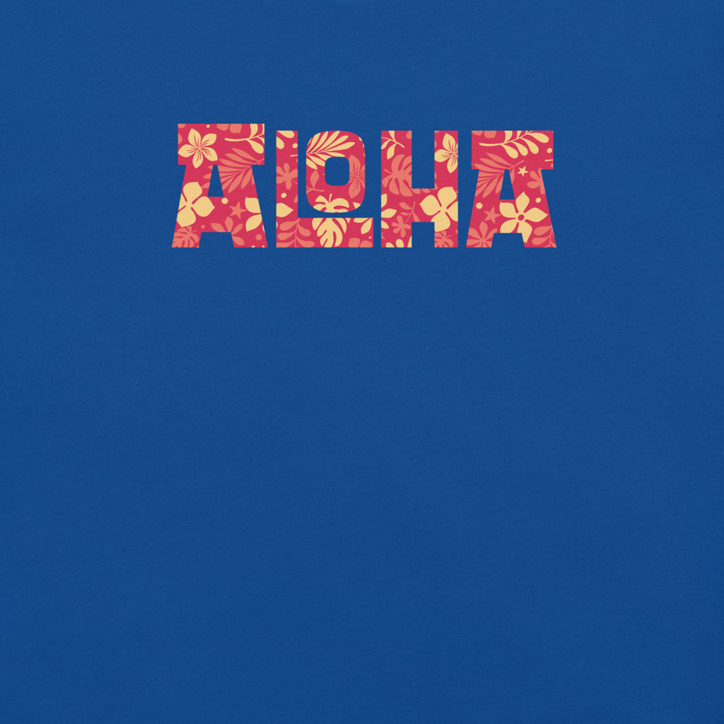 Aloha Hawaii Billboard Flowers vintage graphic, printed on a SodaPop Cool t-shirt.
