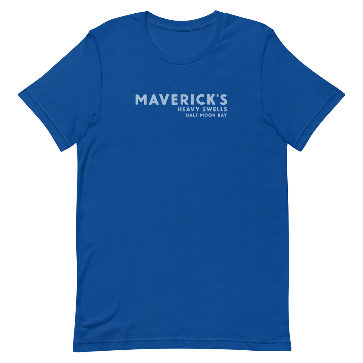 Maverick's Surfing California vintage graphic, printed on a SodaPop Cool t-shirt.
