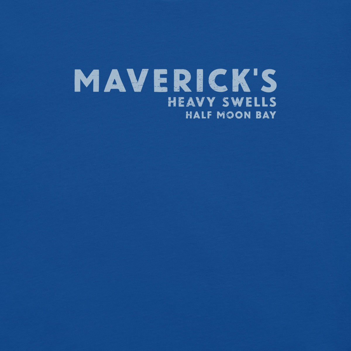 Maverick's Surfing California vintage graphic, printed on a SodaPop Cool t-shirt.
