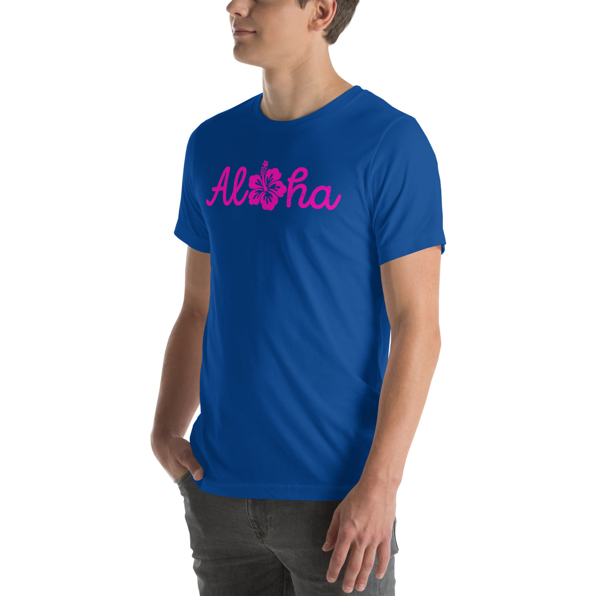 Aloha Hawaii Hibiscus Flower vintage graphic, printed on a SodaPop Cool t-shirt.
