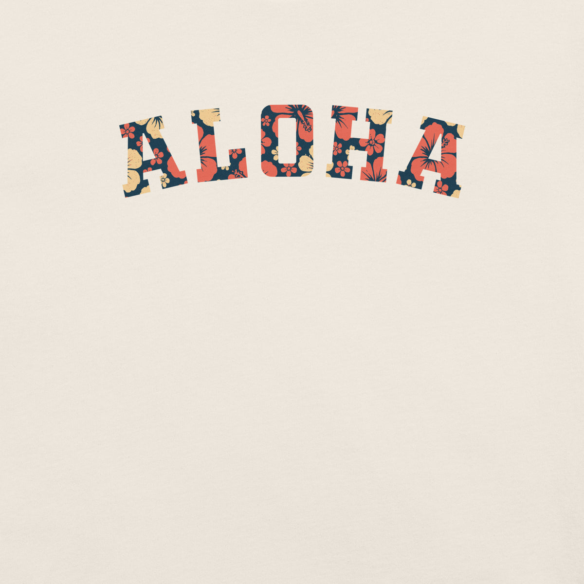 Aloha Hawaii Block vintage graphic, printed on a SodaPop Cool t-shirt.