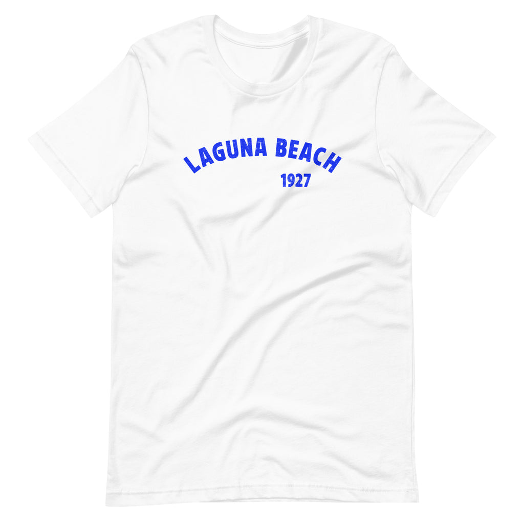 Laguna Beach 1927 California vintage graphic, printed on a SodaPop Cool t-shirt.