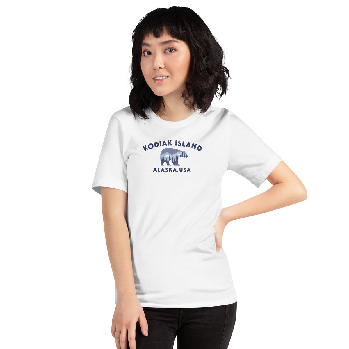 Kodiak Island Alaska Park Bear vintage graphic, printed on a SodaPop Cool t-shirt.