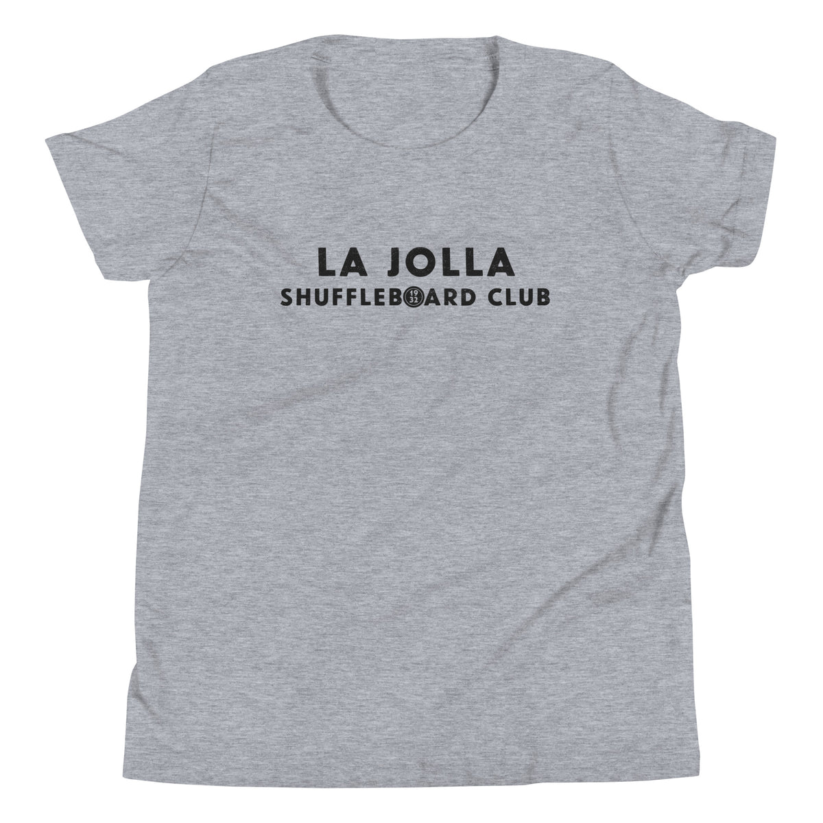 La Jolla Shuffleboard Club 1932 California vintage graphic, printed on a SodaPop Cool kids t-shirt.