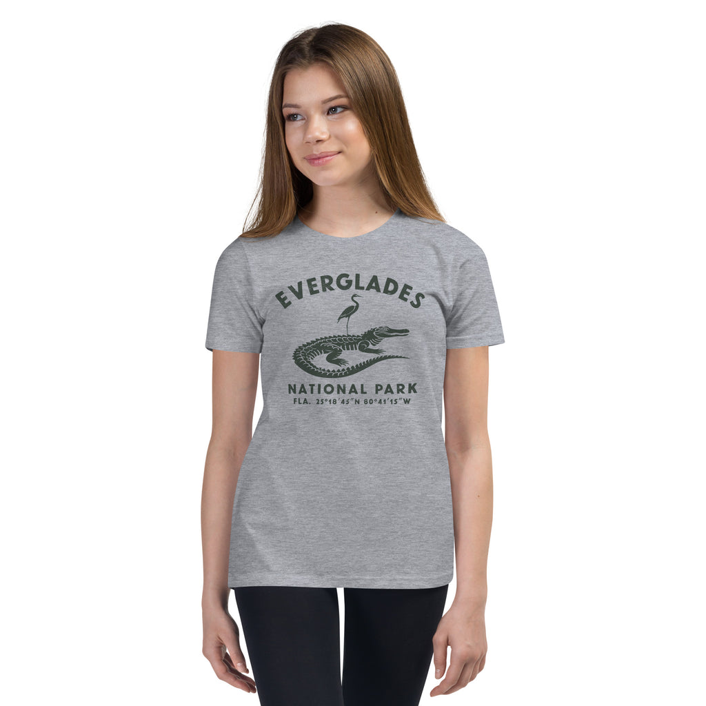 Everglades National Park Florida vintage graphic, printed on a SodaPop Cool kids t-shirt.