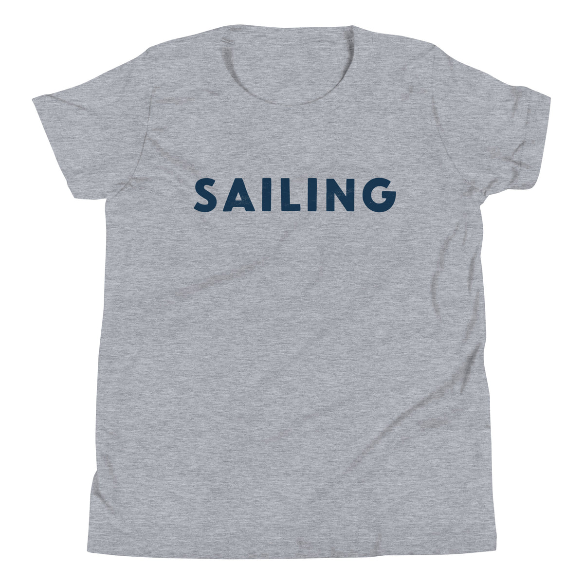 The word "Sailing" in clean vintage lettering, printed on a SodaPop Cool kids t-shirt.