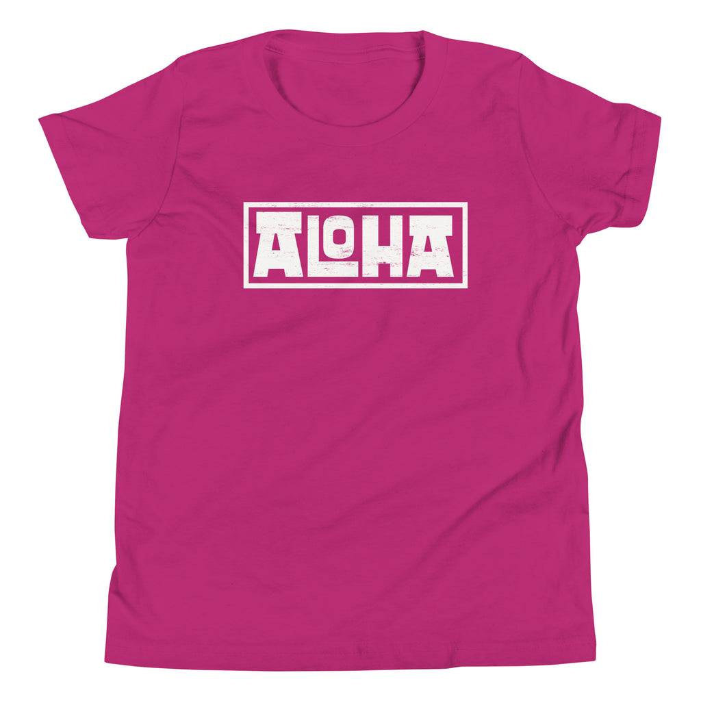 Aloha Hawaii Billboard vintage graphic, printed on a SodaPop Cool kids t-shirt.