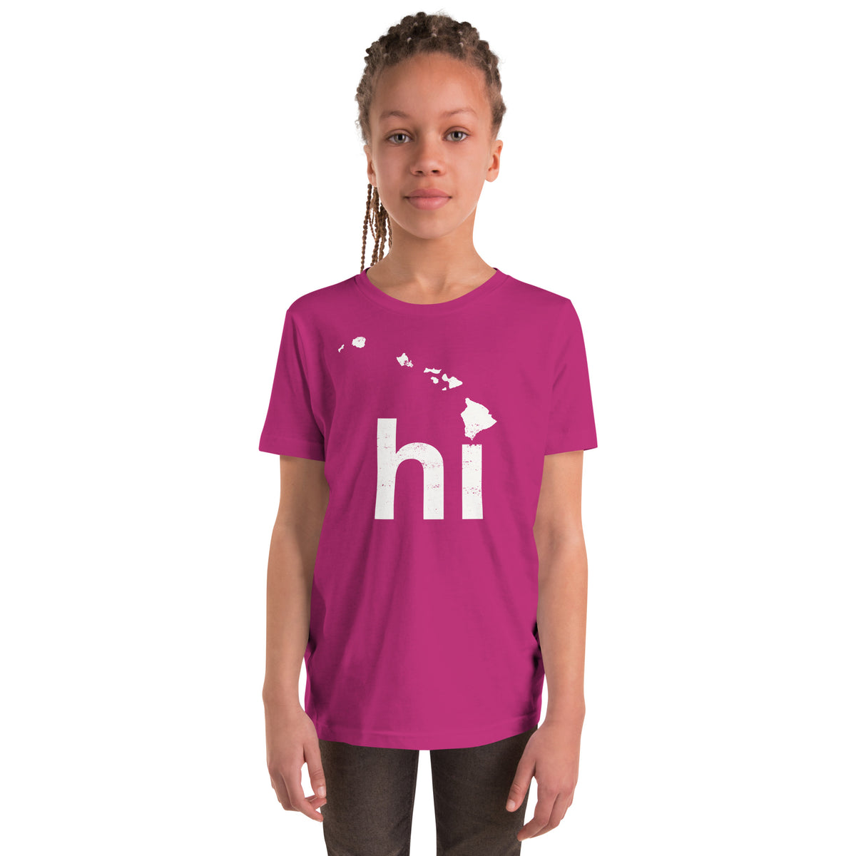 Aloha Hawaii Islands vintage graphic, printed on a SodaPop Cool kids t-shirt.