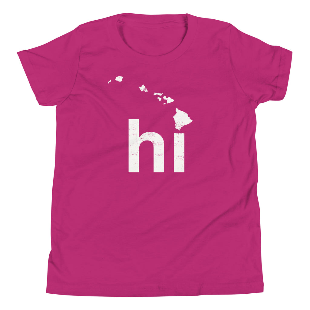 Aloha Hawaii Islands vintage graphic, printed on a SodaPop Cool kids t-shirt.