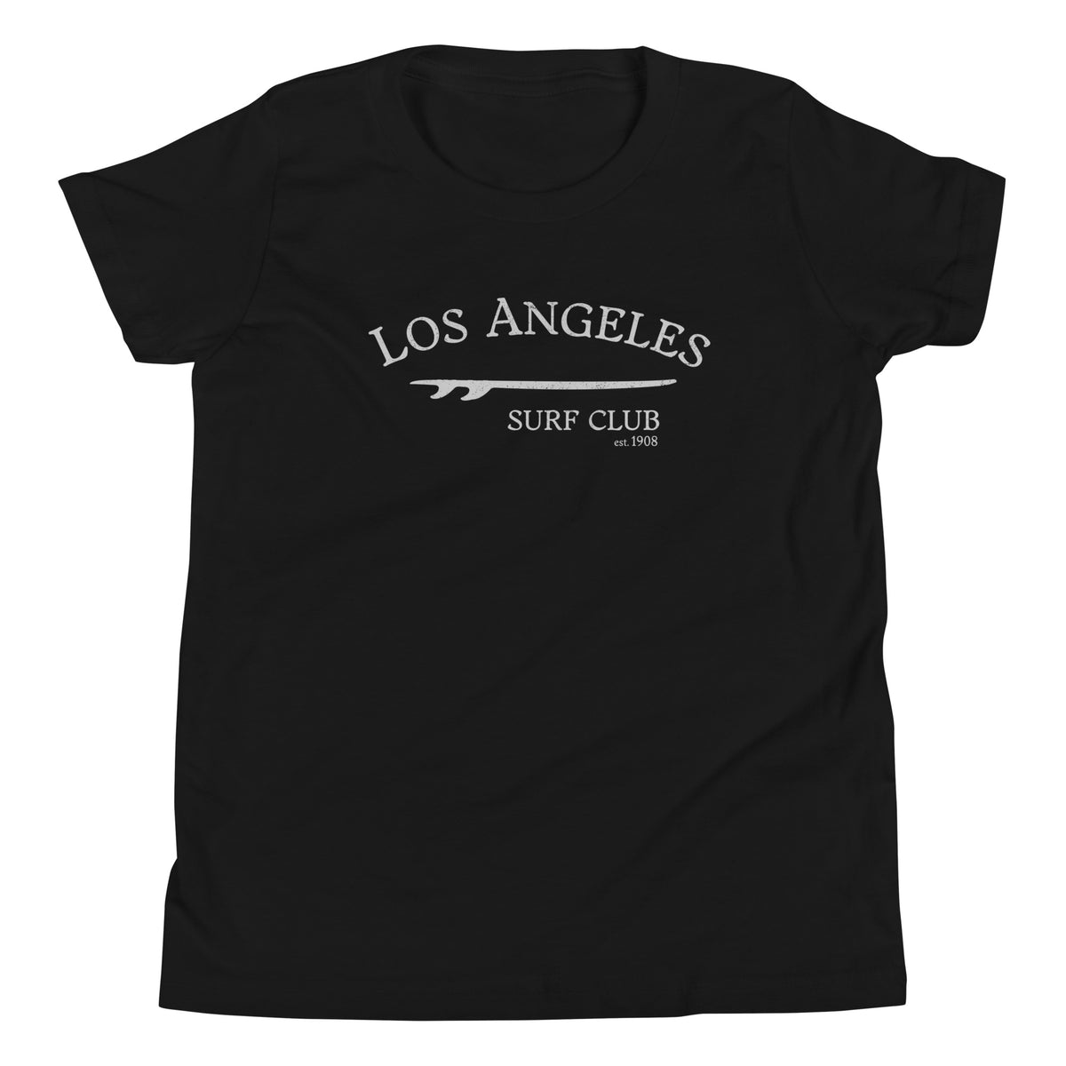Los Angeles California Surf Club vintage graphic, printed on a SodaPop Cool kids t-shirt.