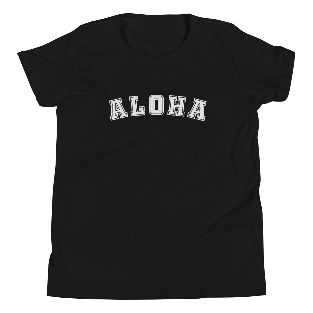 Aloha Hawaii Block vintage graphic, printed on a SodaPop Cool kids t-shirt.