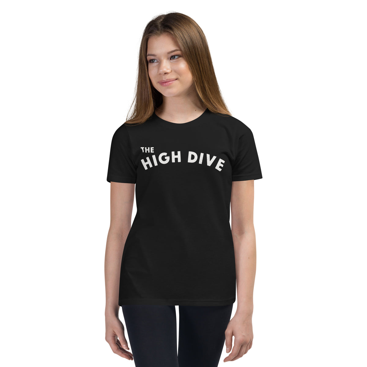 The High Dive vintage graphic, printed on a SodaPop Cool kids t-shirt.