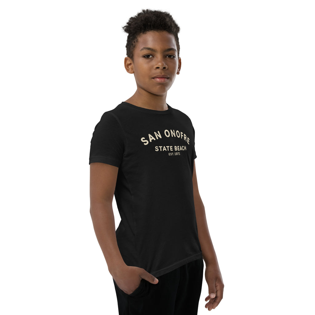 San Onofre Beach California vintage graphic, printed on a SodaPop Cool kids t-shirt.
