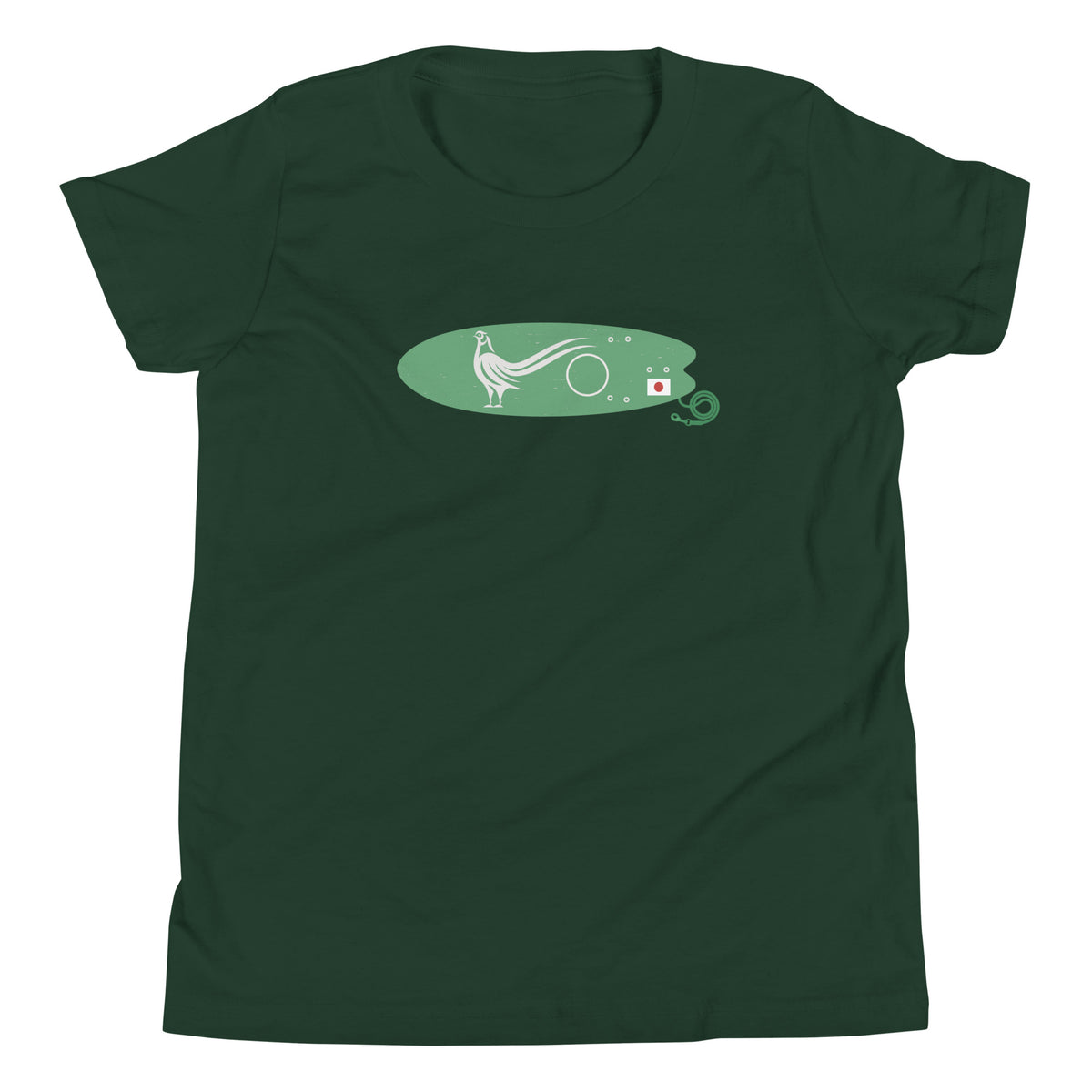 Green Pheasant Surf Company Japan vintage graphic, printed on a SodaPop Cool kids t-shirt.