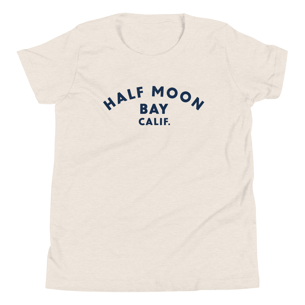 Half Moon Bay California vintage graphic, printed on a SodaPop Cool kids t-shirt.