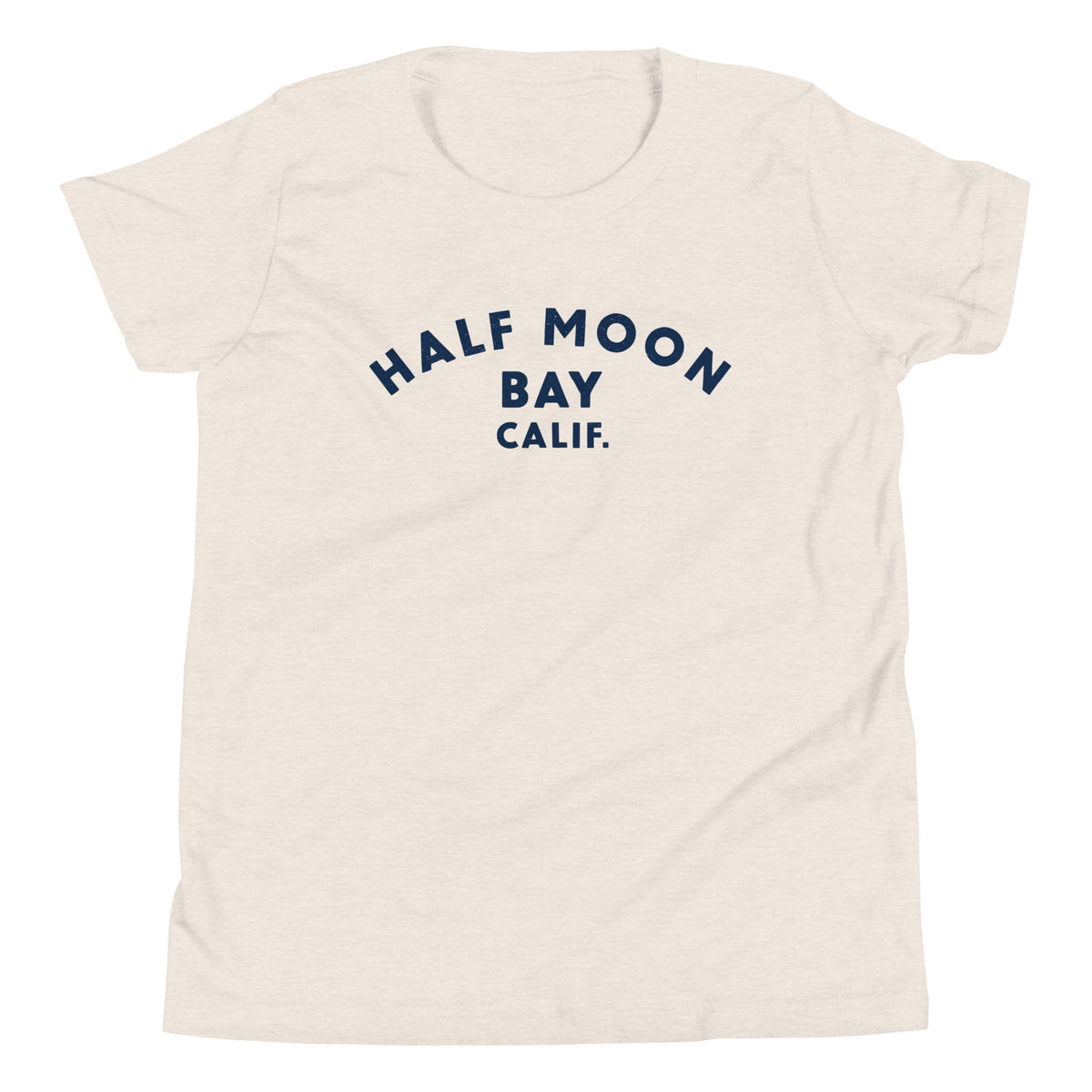 Half Moon Bay California vintage graphic, printed on a SodaPop Cool kids t-shirt.