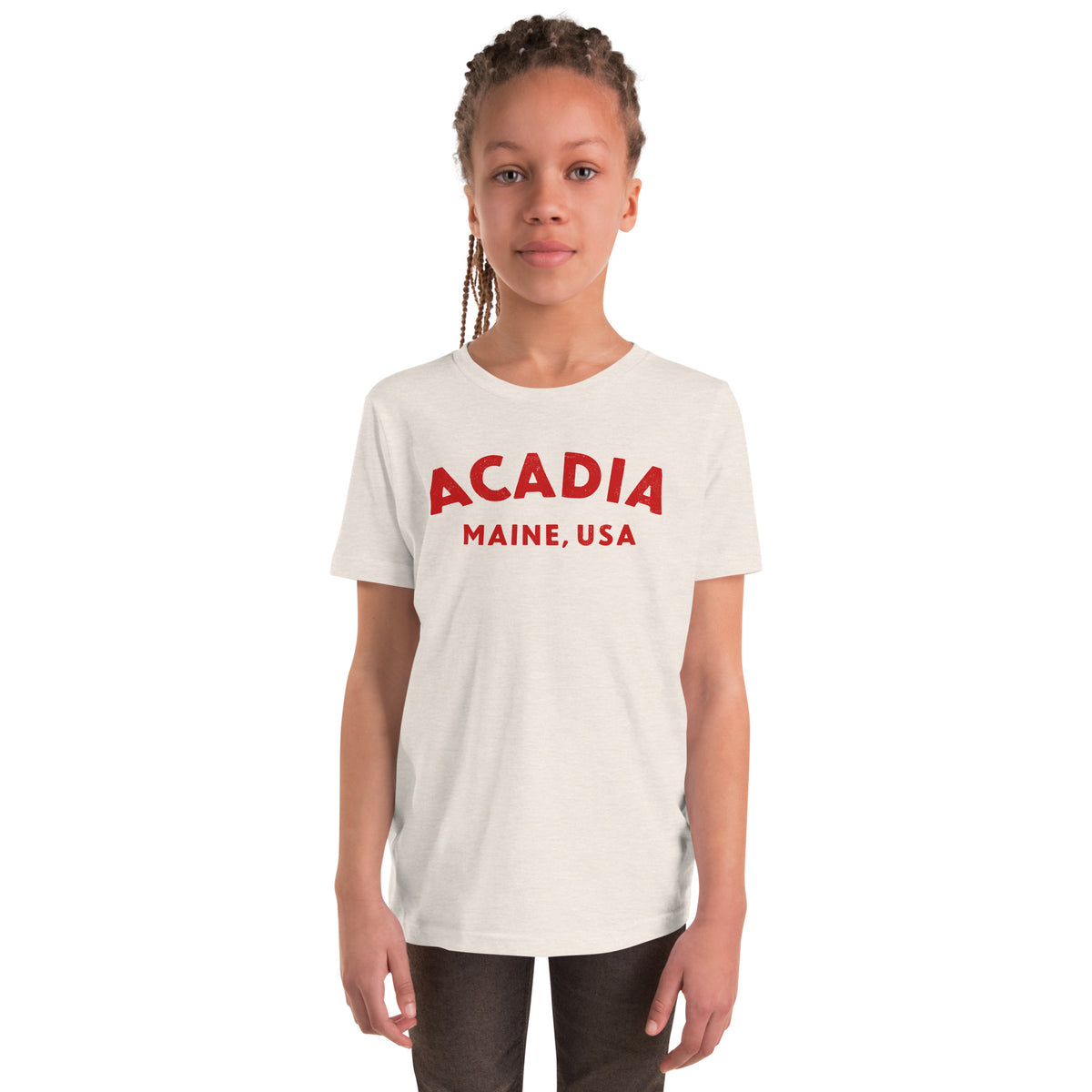 Acadia Maine Park vintage graphic, printed on a SodaPop Cool kids t-shirt.
