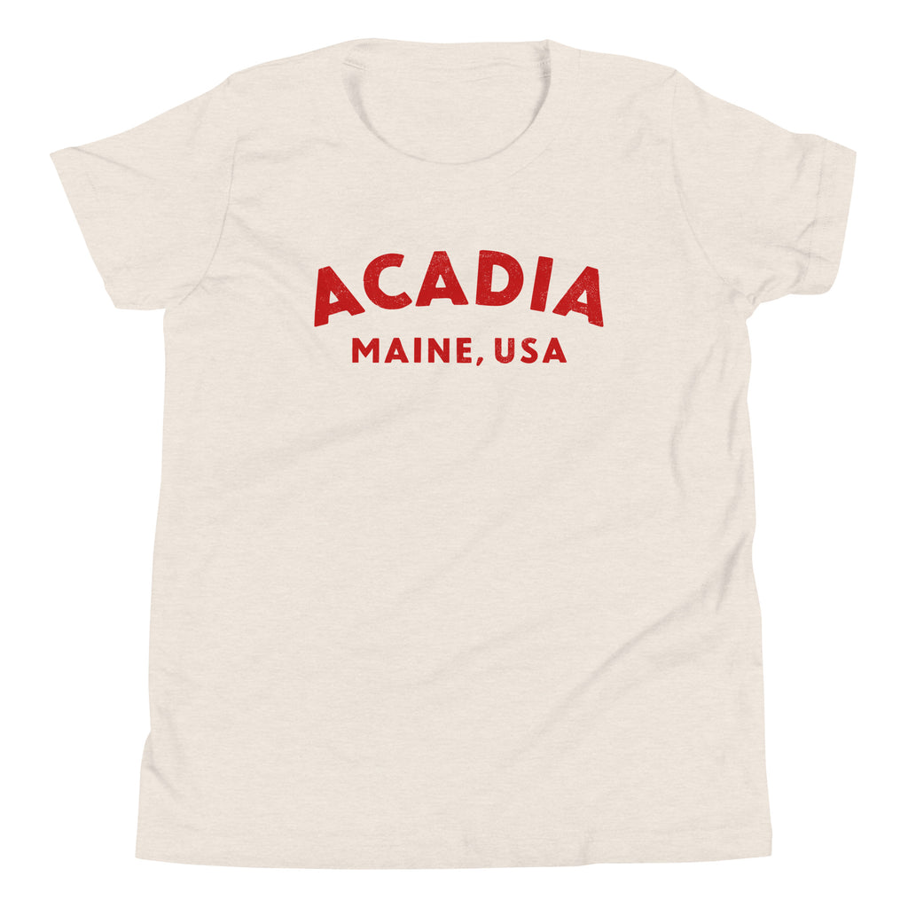 Acadia Maine Park vintage graphic, printed on a SodaPop Cool kids t-shirt.