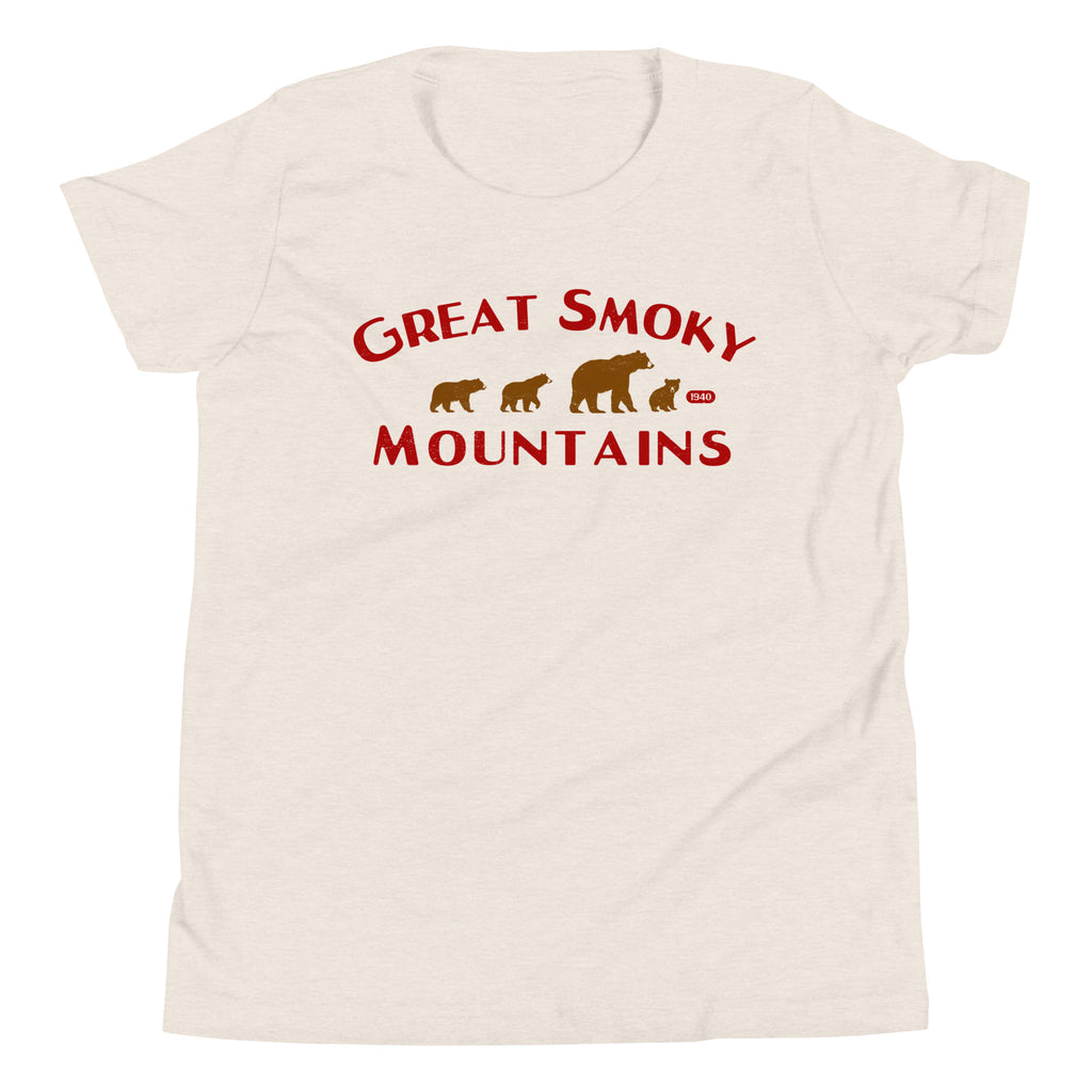 Great Smoky Mountains Park Bears vintage graphic, printed on a SodaPop Cool kids t-shirt.