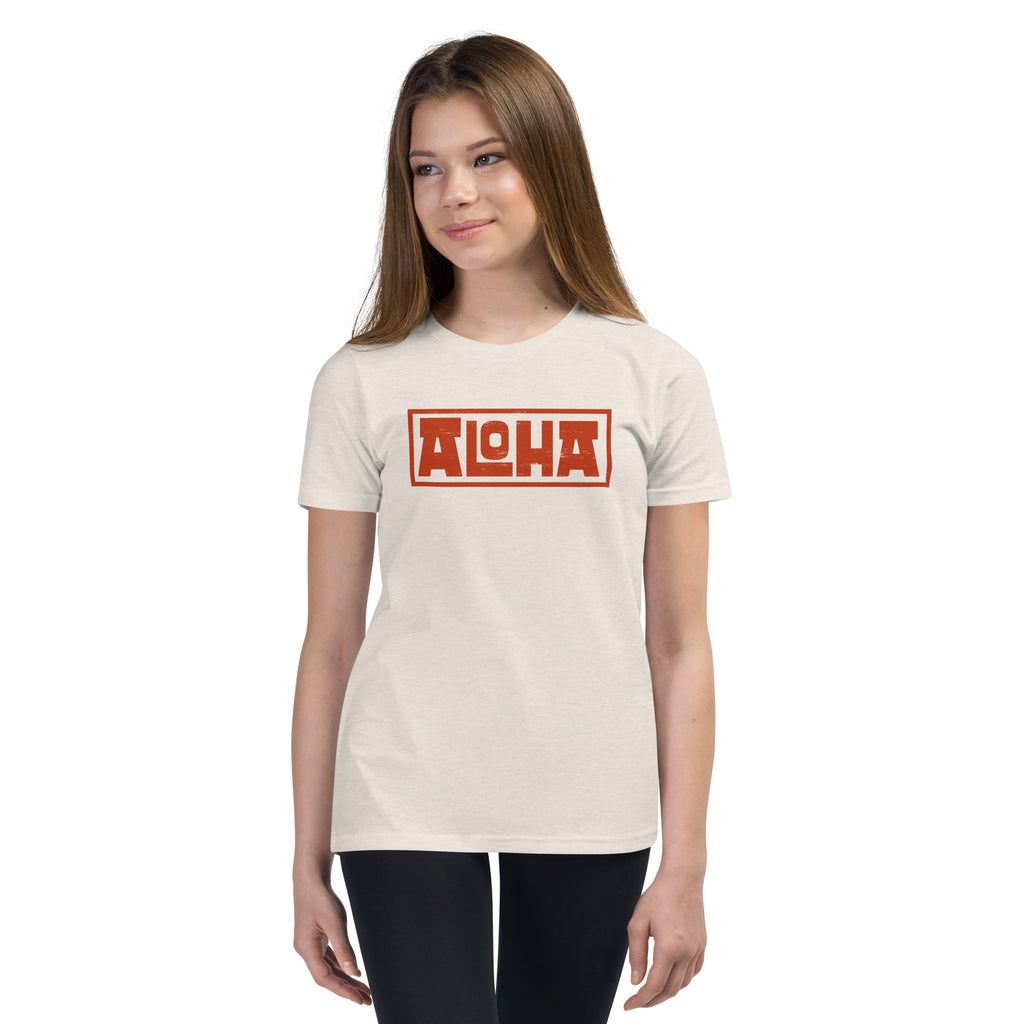 Aloha Hawaii Billboard vintage graphic, printed on a SodaPop Cool kids t-shirt.